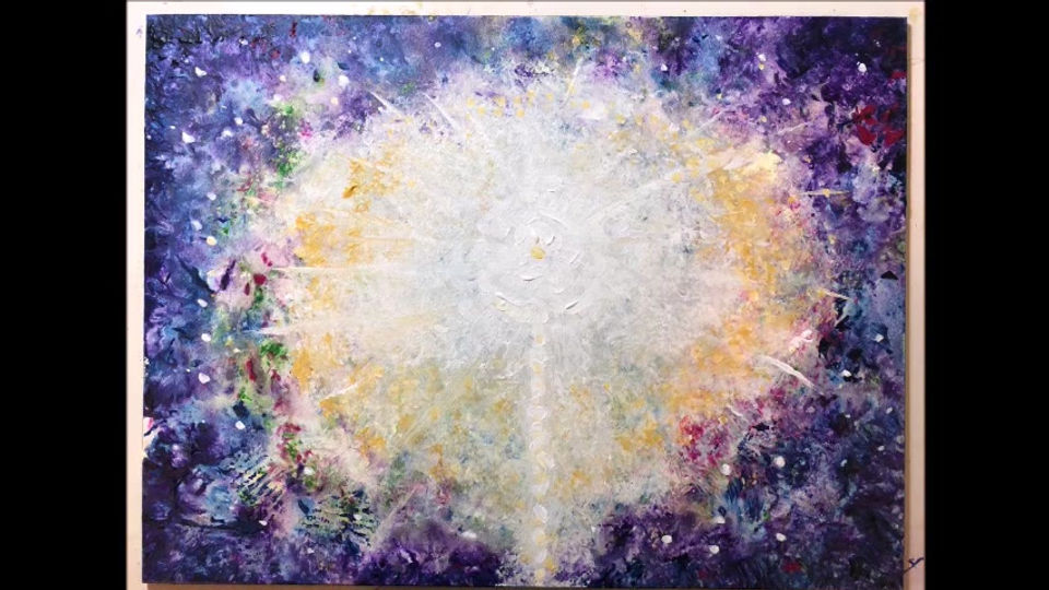 Twelfth Ray painting with music